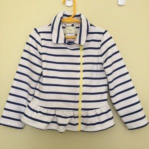 Gymboree striped peplum jacket sz 4T-5T